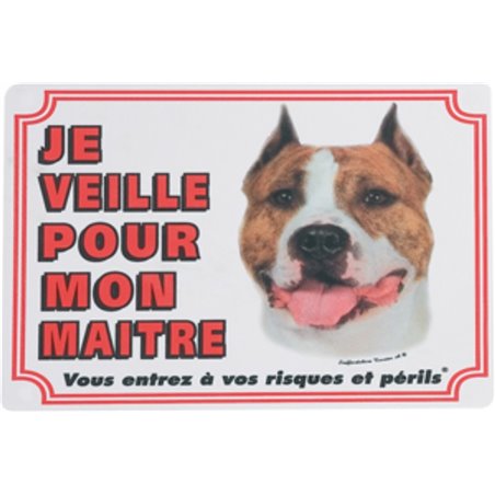 Waakbord fr - staffordshire terrier 