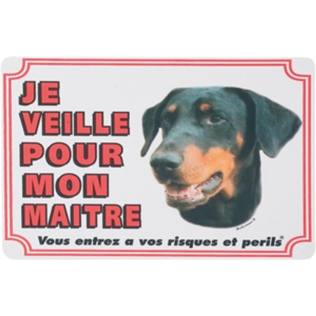 Waakbord fr - dobermann 