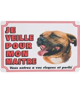 Waakbord fr - staff. bull terrier