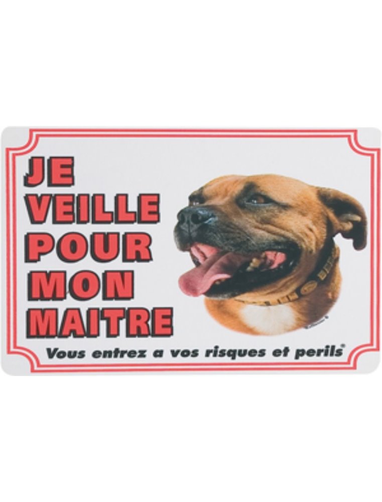 Waakbord fr - staff. bull terrier