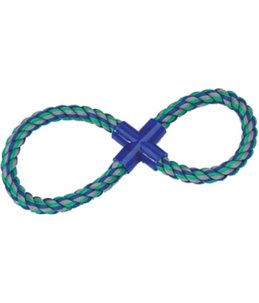 Hs katoen jim trektuig 8-ring multi color 37cm