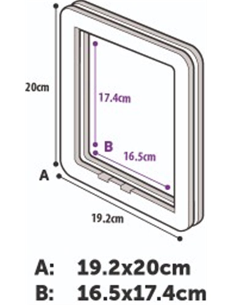 Poezendeur 2-way wit