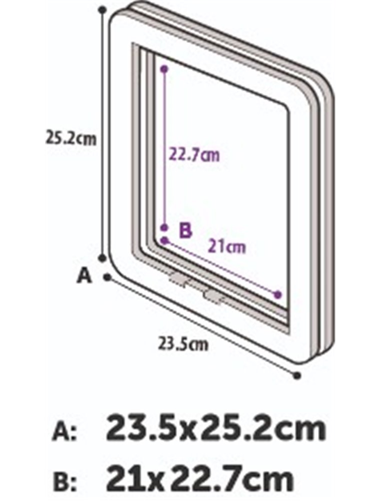 Poezendeur 4-way wit - grote kat