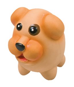 Latex ei-dier 10cm ass ass. 6 verschillende speelgoedjes