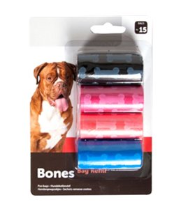 Poepzakjes bones ass - 4x15st
